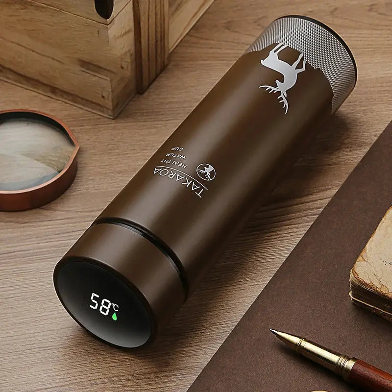 Thermos Water Bottle with Temp Display Vacuum Flasks 500ml - USMWB-021 US-GiftStore-4U