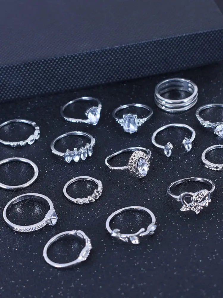Vintage Rhinestone Knuckle Ring Set - USM002 US-GiftStore-4U