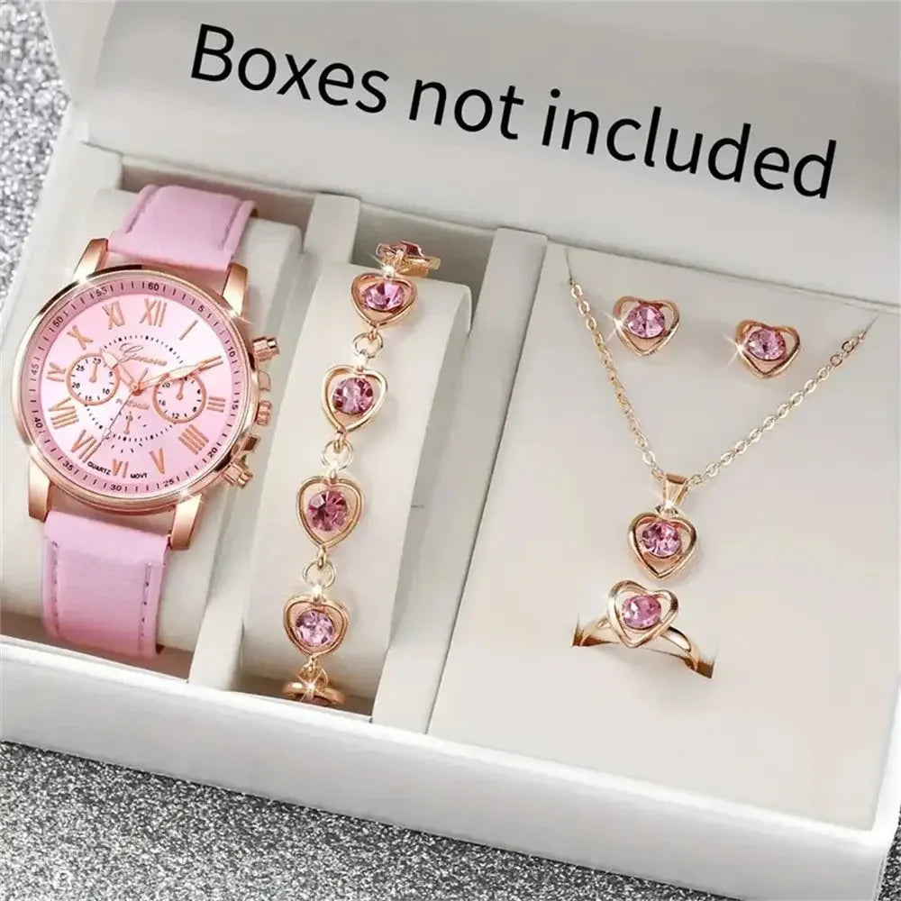 6PCS/Set Fashion Women's Quartz Watch - USMW0297 US-GiftStore-4U