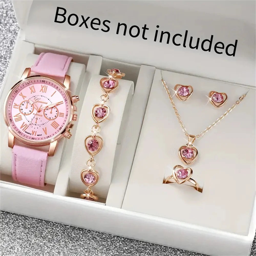 6PCS/Set Fashion Women's Quartz Watch - USMW0297