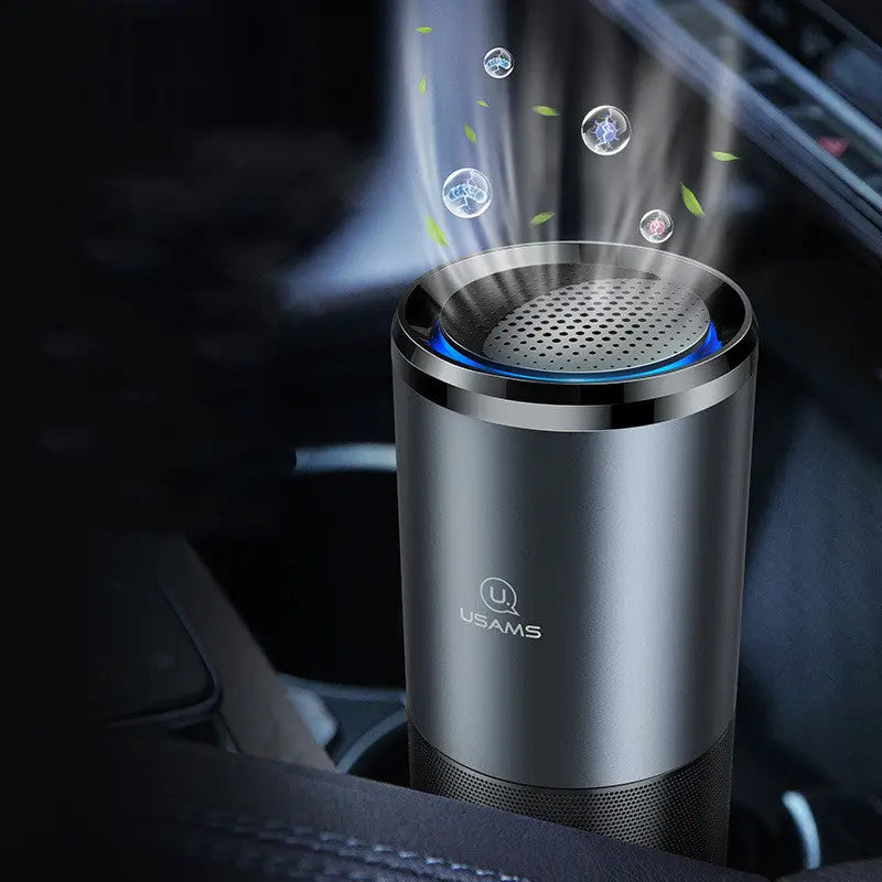 Car Air Purifier Ionizer Negative Ion Car Air Freshener - USMOD0106 Maroon Asteria