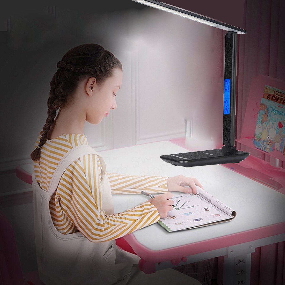 Lamp Plus 3 in 1 Lamp with Phone Charger, Clock and Thermostat - USMMA0103