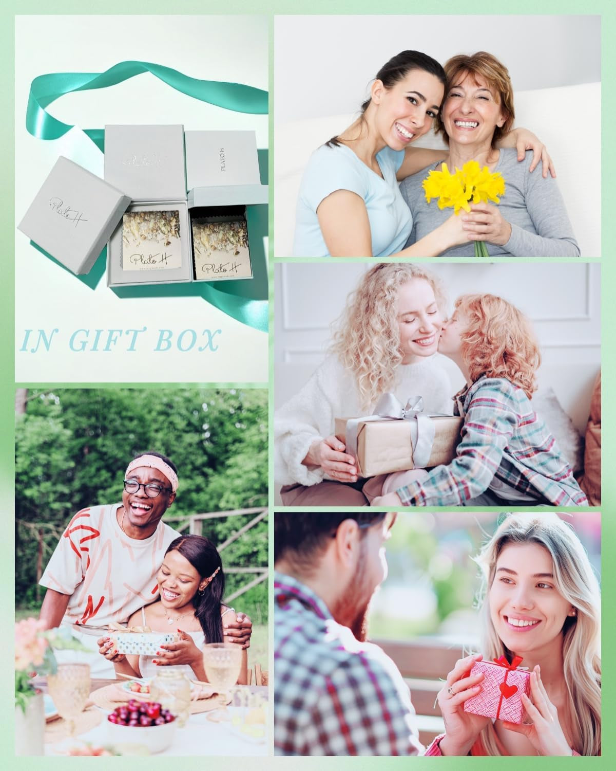 3 Hearts Crystal Necklace for Women, Pendant Engraved Love You - Christmas Wedding Gifts for Her Anniversary Mother'S Day Valentineâ€™S Day Birthday - in Gift Box