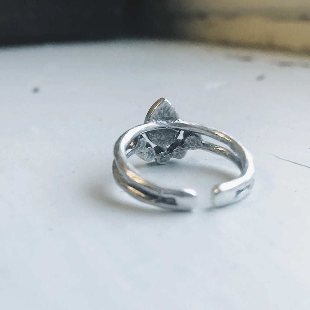 Moondrop Moonstone Ring - USM0332 DC-Yugen Handmade