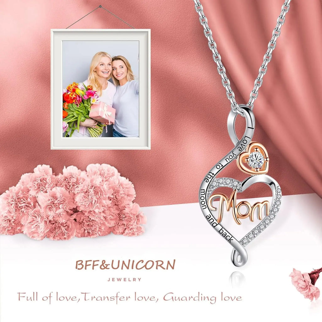 Gifts for Women, Sterling Silver Mom Nana Grandma Necklace for Women, Birthday Mothers Day Jewelry Gifts for Mom Grandma Wife from Daughter Son