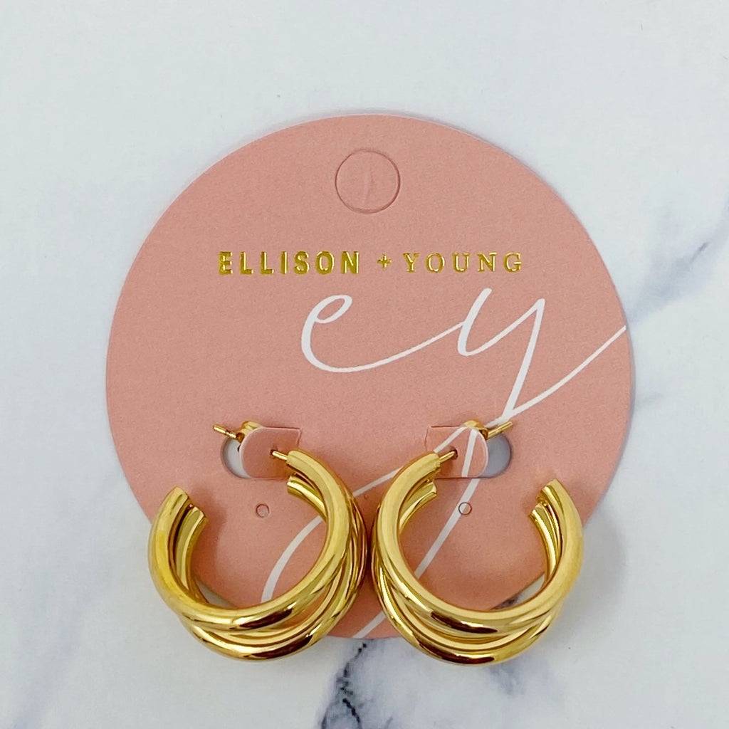 Triple the Layers Earrings DC-Ellison+Young