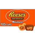 Miniatures Milk Chocolate Peanut Butter Cups, Candy Packs, 0.31 Oz (105 Pieces)