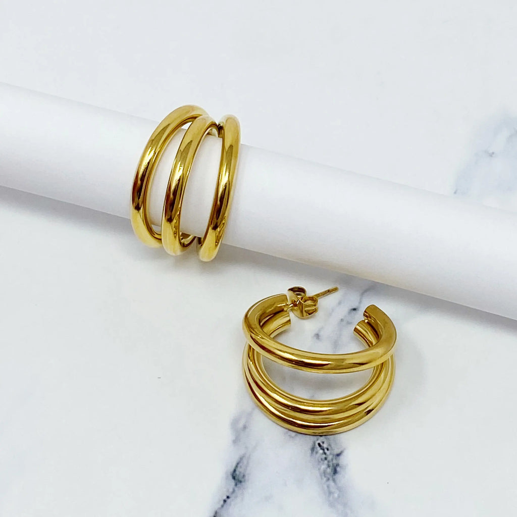 Triple the Layers Earrings DC-Ellison+Young