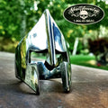 Spartan Mask - Stainless Steel Ring (#614) - USMJ0330 DC-SkullJewelry.com