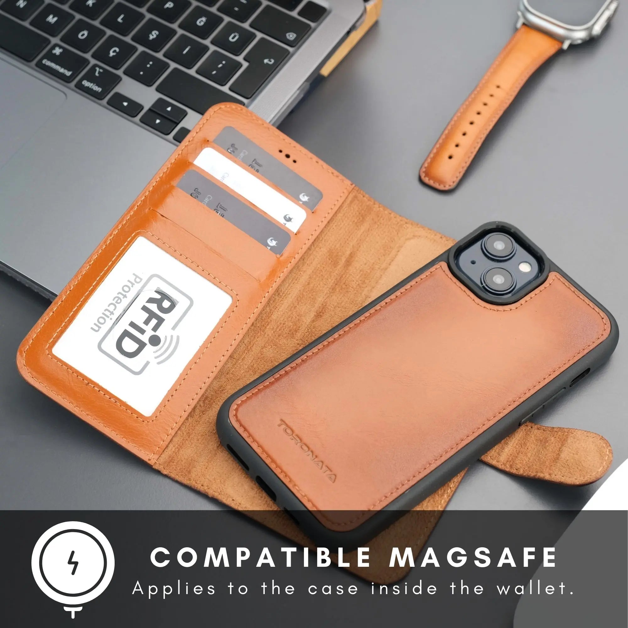 Casper iPhone 16 Wallet Case Leather MagSafe - USMOD0343 DC-TORONATA