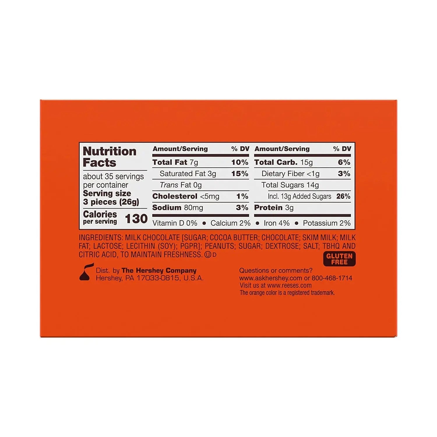 Miniatures Milk Chocolate Peanut Butter Cups, Candy Packs, 0.31 Oz (105 Pieces)