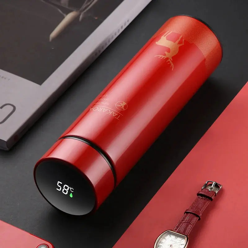 Thermos Water Bottle with Temp Display Vacuum Flasks 500ml - USMWB-021 US-GiftStore-4U