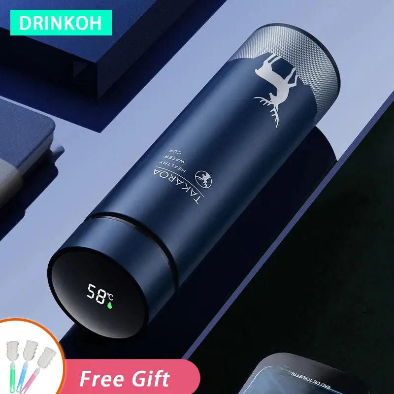 Thermos Water Bottle with Temp Display Vacuum Flasks 500ml - USMWB-021 US-GiftStore-4U