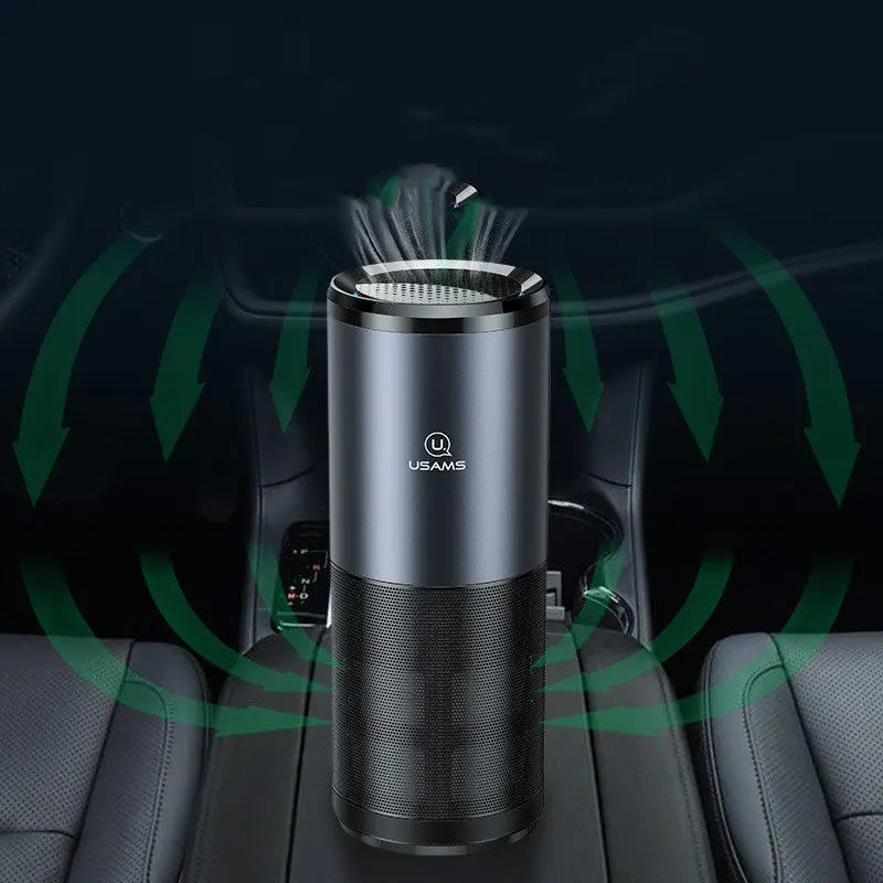Car Air Purifier Ionizer Negative Ion Car Air Freshener - USMOD0106 Maroon Asteria