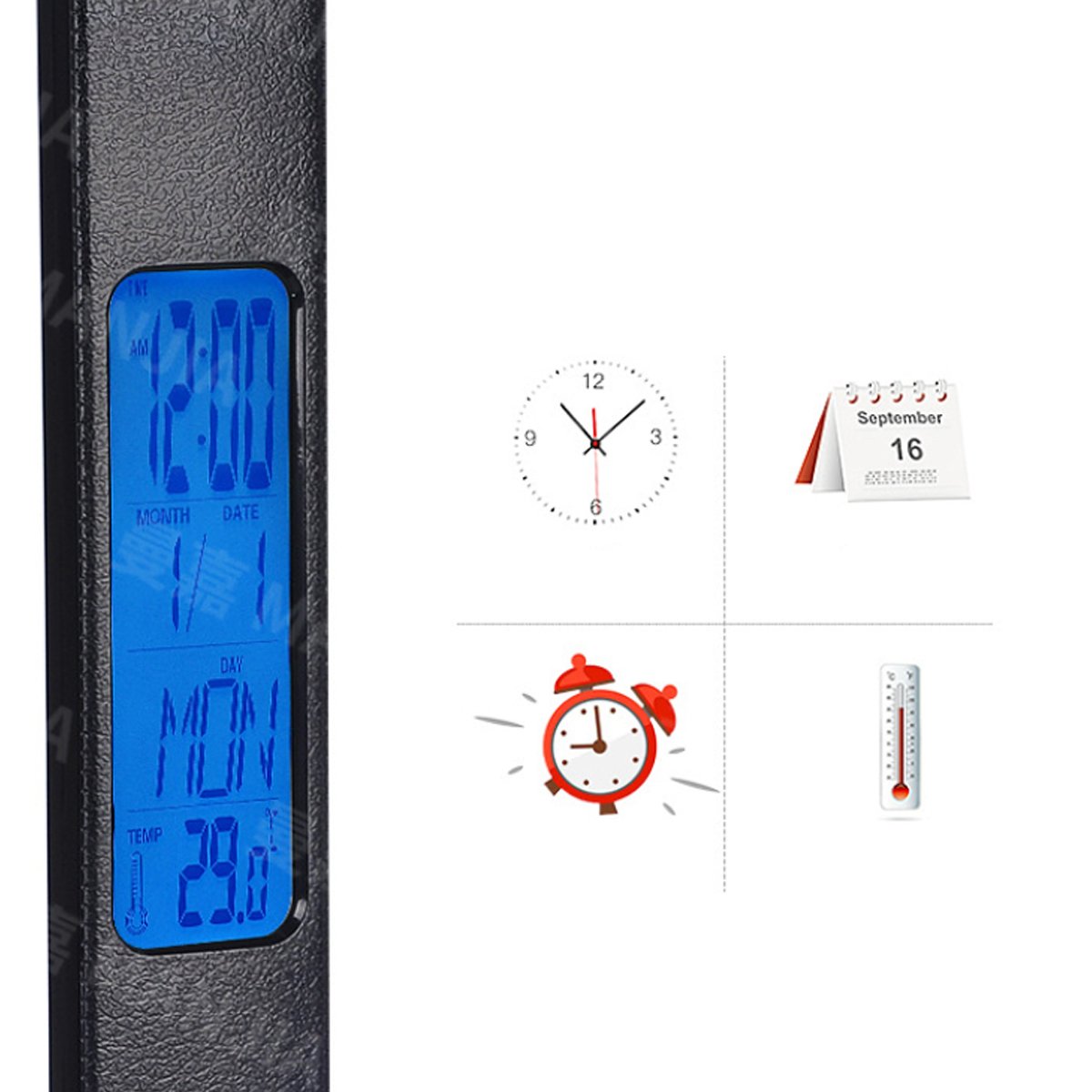 Lamp Plus 3 in 1 Lamp with Phone Charger, Clock and Thermostat - USMMA0103