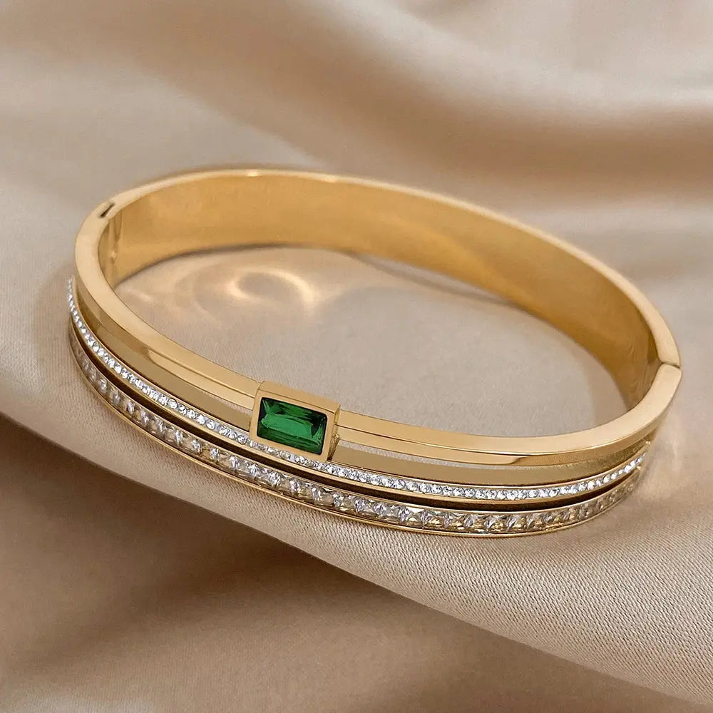 Cuff Bracelet for Women Men's Gold Silver Color - USMP0218 AliExpress-Dropship