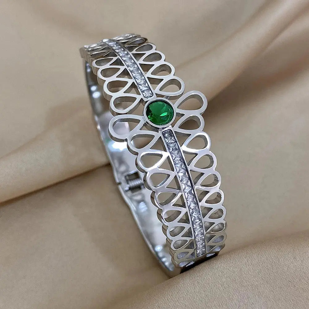 Cuff Bracelet for Women Men's Gold Silver Color - USMP0218 AliExpress-Dropship