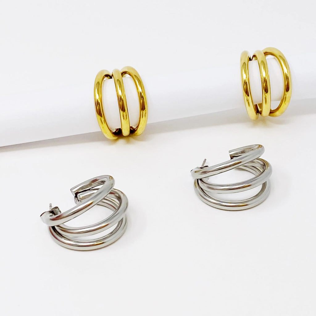 Triple the Layers Earrings DC-Ellison+Young