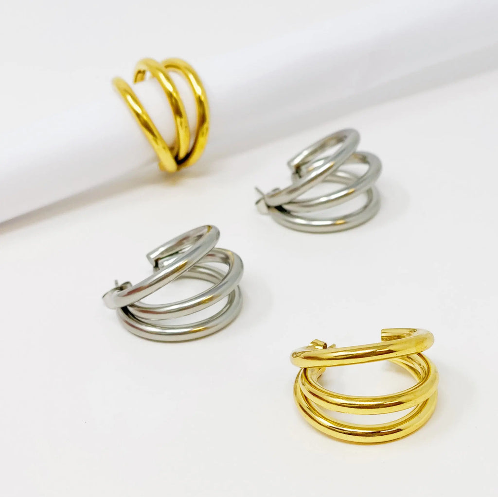 Triple the Layers Earrings DC-Ellison+Young