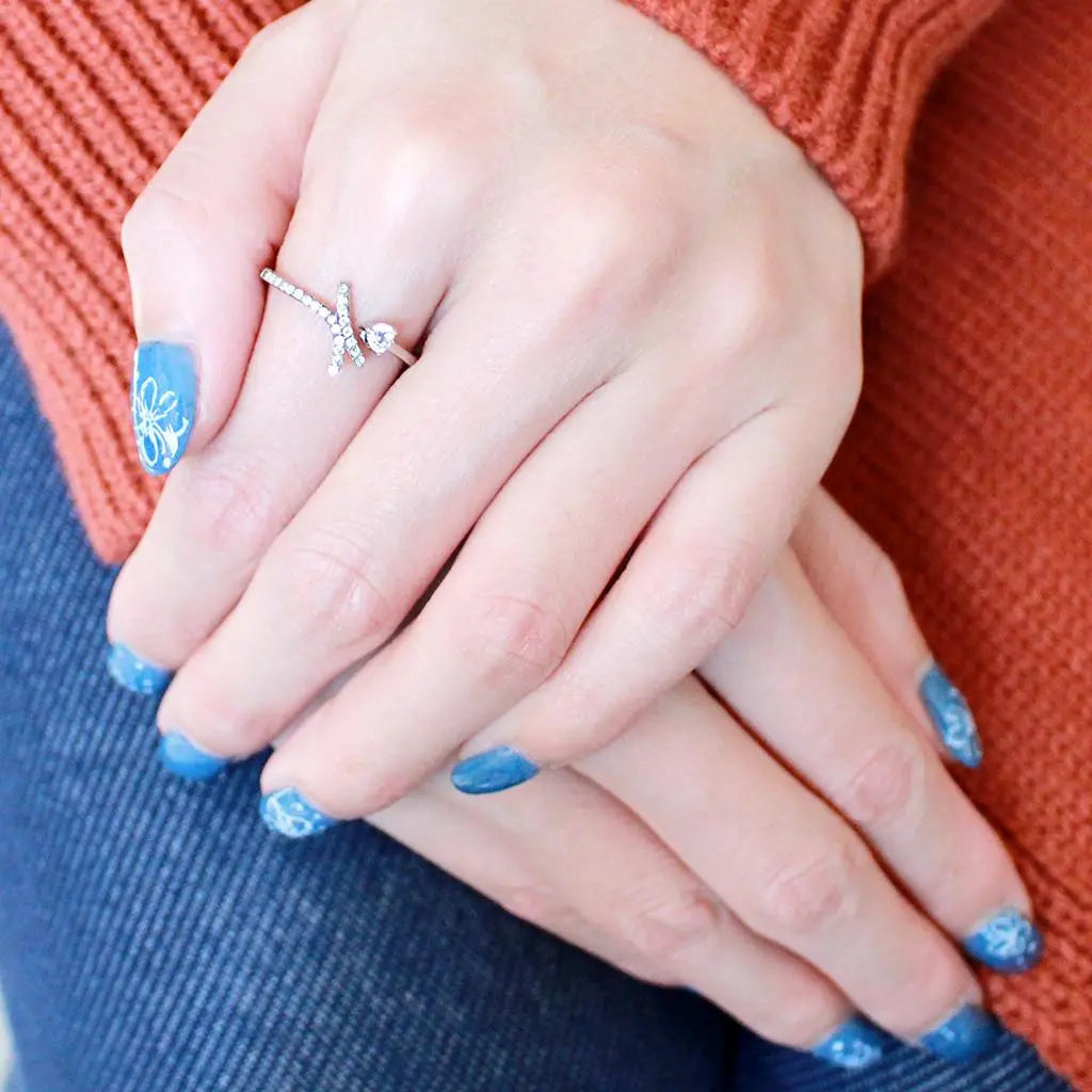 High polished Stainless-Steel Ring with AAA Grade - USMW079 Turquoise Tiger