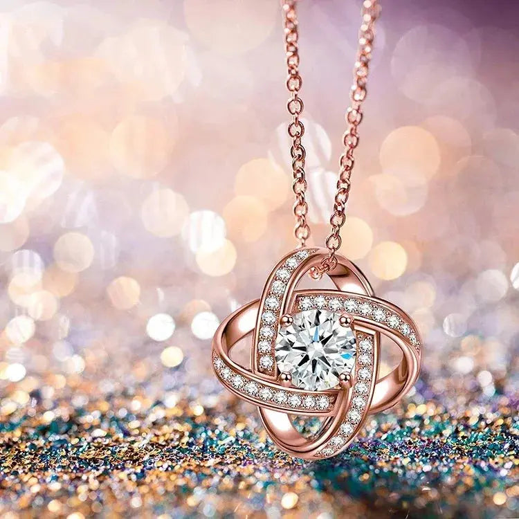 Four Leaf Clover Pendant Sterling Silver Necklace - USMJ0242 AliExpress-Dropship