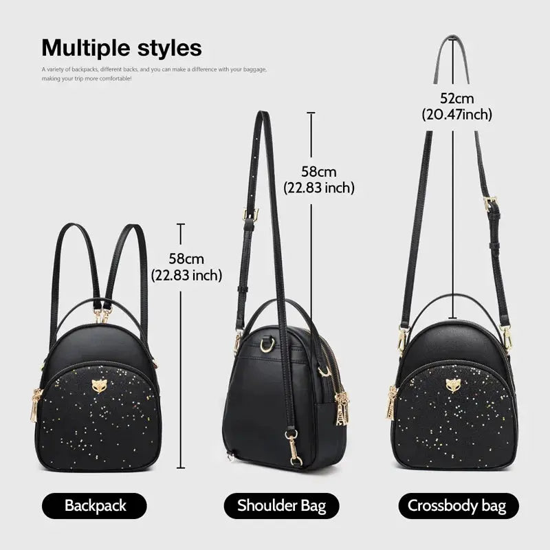 FOXER Glett Design Mini Female Backpack Split Leather Multilayer - USMGD0248 AliExpress-Dropship