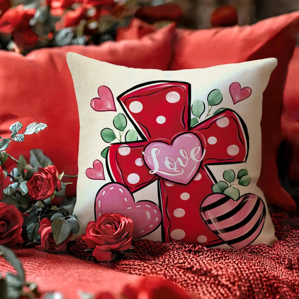 Cushion Pillow Cover, Christian Cross love Heart Truck White Pillowcase - USMDG0239 AliExpress-Dropship
