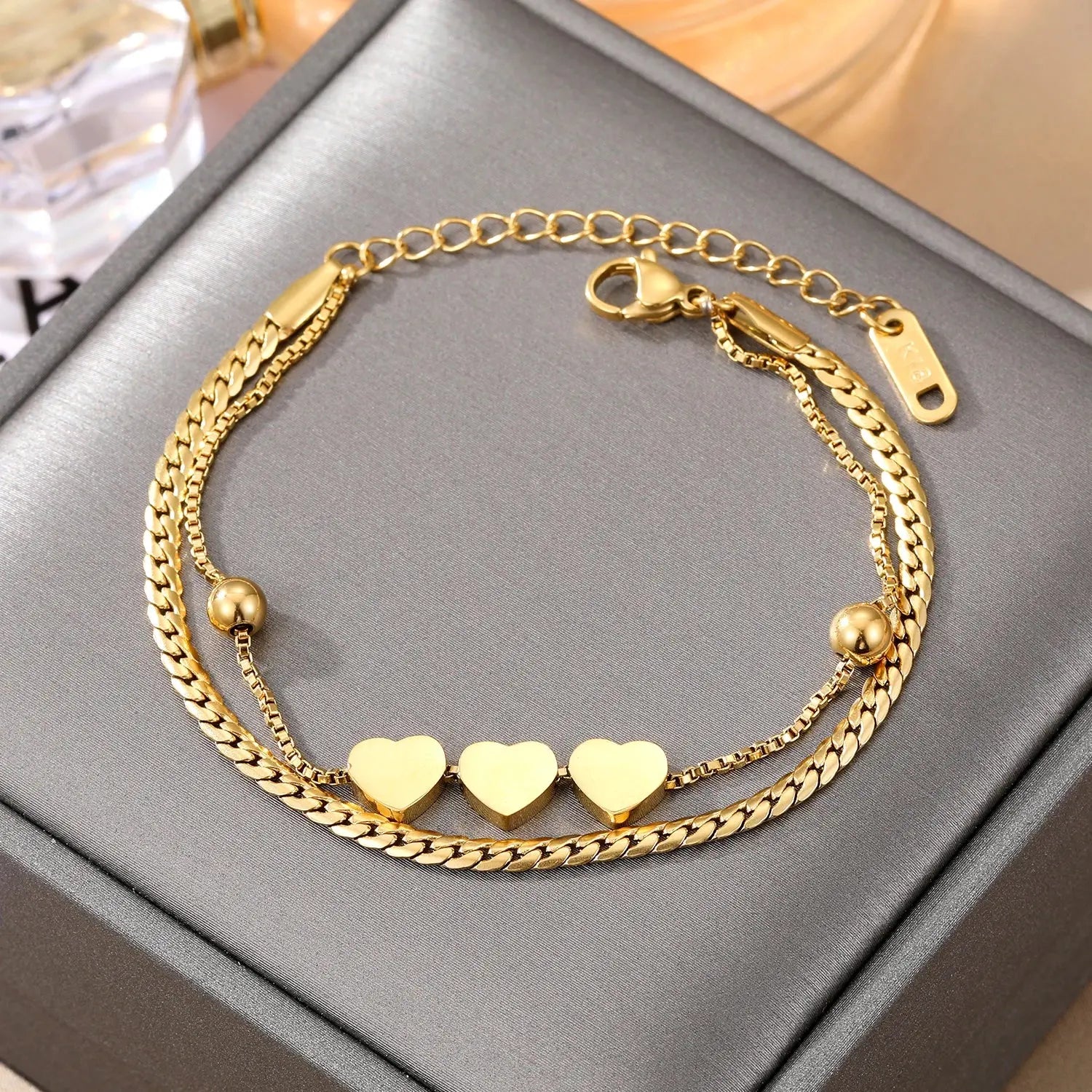 VKME Women Jewelry Love Letter Heart Bracelet - USMJ0235 AliExpress-Dropship