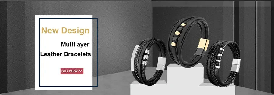 TYO Luxury Genuine Leather Infinity Symbol Men's Bracelet Stainless Steel - USMJ0221 AliExpress-Dropship