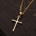 Golden Silver Color Crystal Jesus Cross Pendant Necklace Jewelry - USMJ0259 AliExpress-Dropship