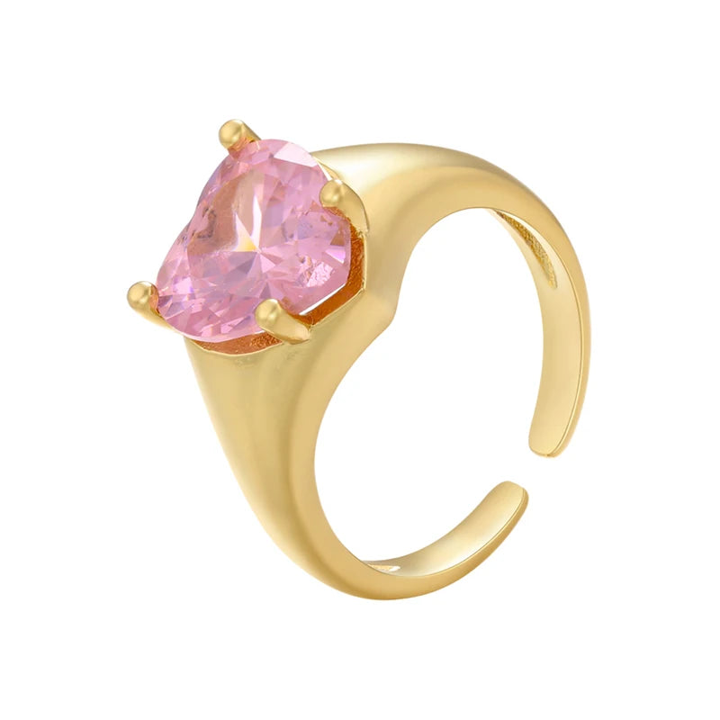 5A heart shape CZ iced out bling heart CZ tennis necklace - USMJ0250