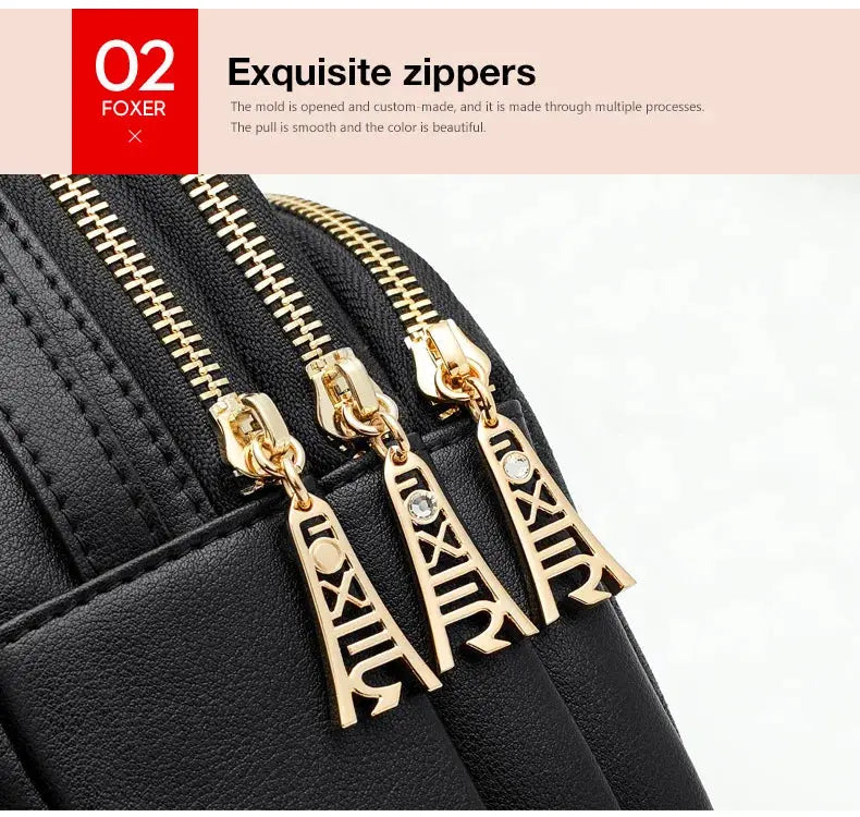 FOXER Glett Design Mini Female Backpack Split Leather Multilayer - USMGD0248 AliExpress-Dropship