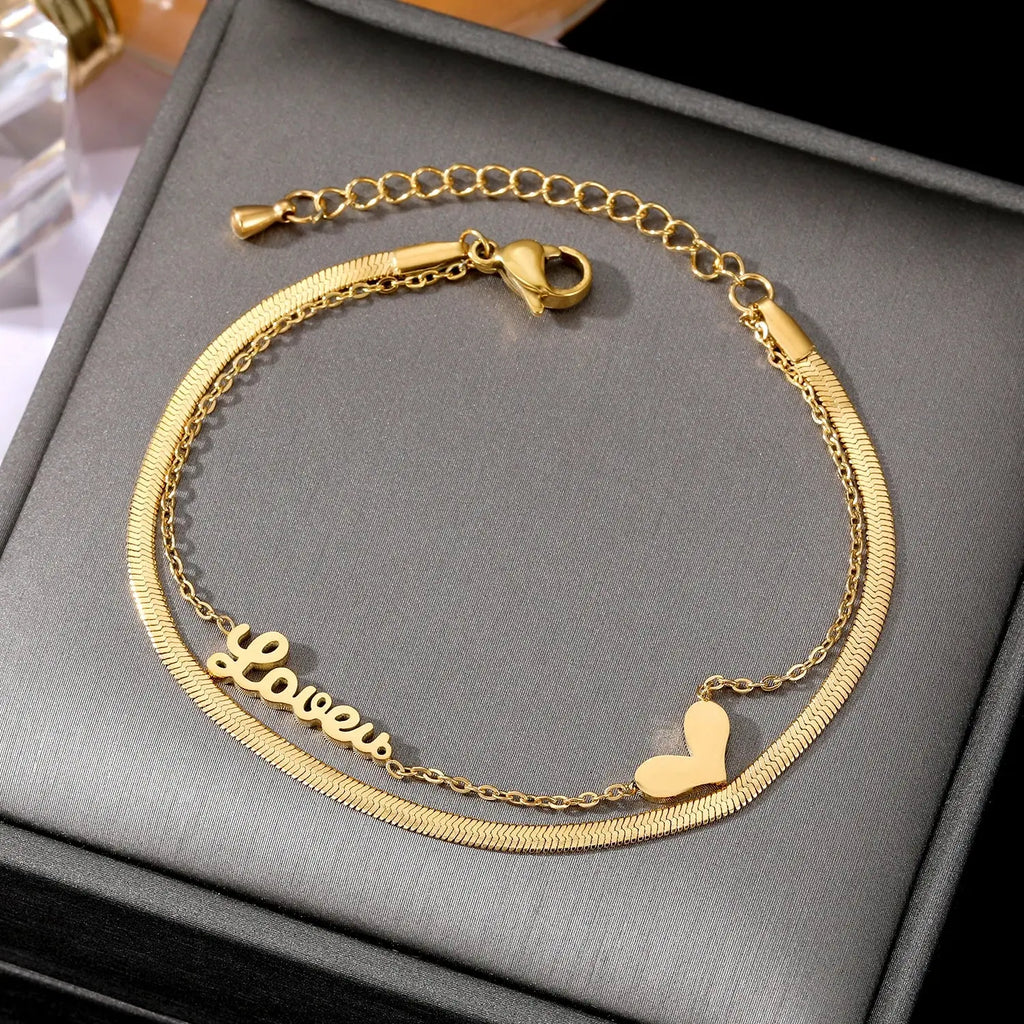 VKME Women Jewelry Love Letter Heart Bracelet - USMJ0235 AliExpress-Dropship