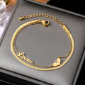 VKME Women Jewelry Love Letter Heart Bracelet - USMJ0235 AliExpress-Dropship