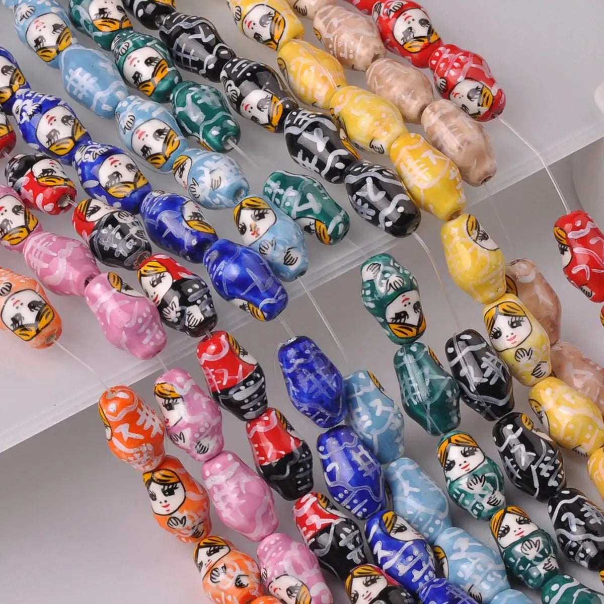 Doll Shape Patterns Ceramic Porcelain Loose Crafts Beads - USMJ0260 AliExpress-Dropship