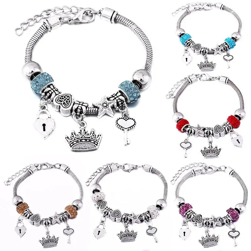 Fashion Glamour Bangle Jewelry 6 Colors Metal Lobster Buckle - USMJ0219 AliExpress-Dropship