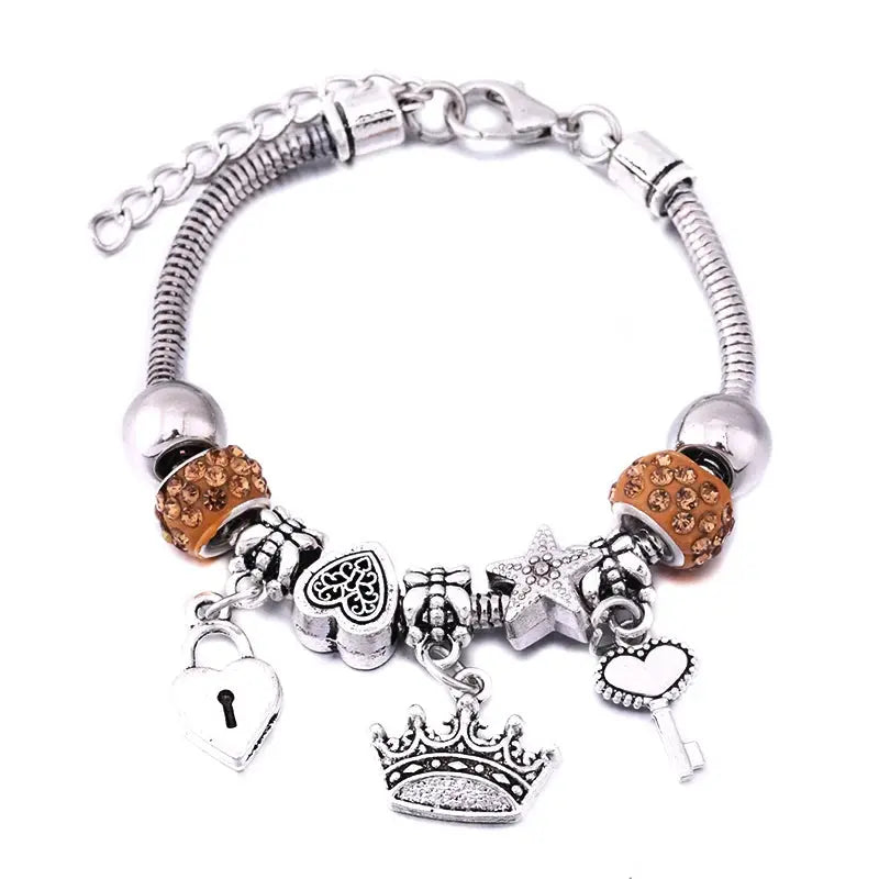 Fashion Glamour Bangle Jewelry 6 Colors Metal Lobster Buckle - USMJ0219 AliExpress-Dropship