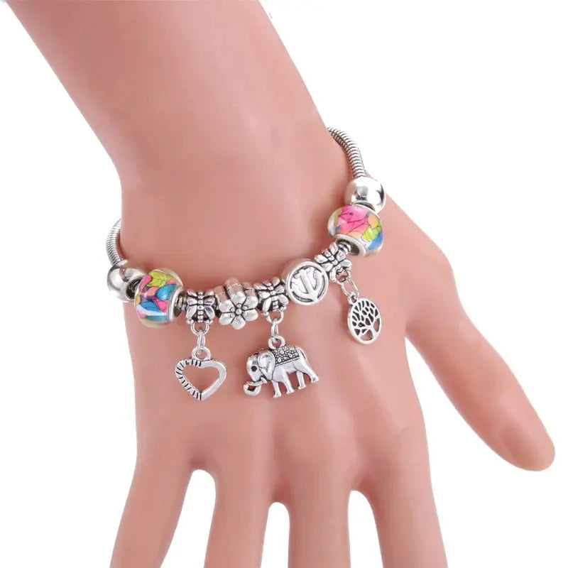 Fashion Glamour Bangle Jewelry 6 Colors Metal Lobster Buckle - USMJ0219 AliExpress-Dropship