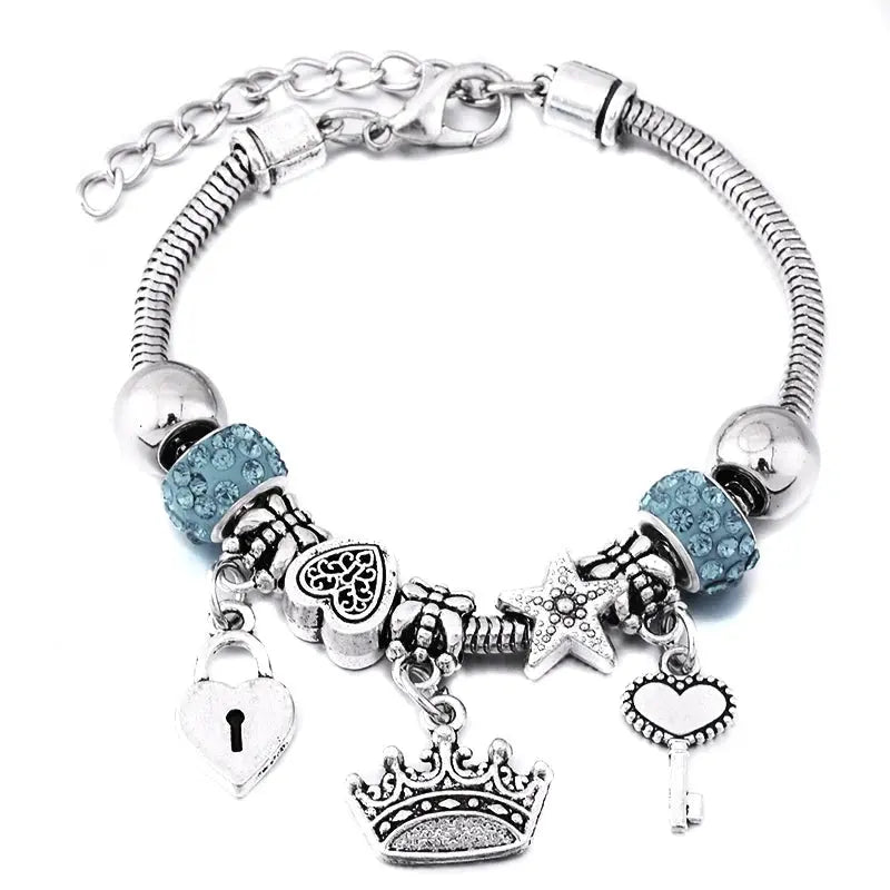 Fashion Glamour Bangle Jewelry 6 Colors Metal Lobster Buckle - USMJ0219 AliExpress-Dropship