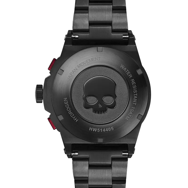 Otto Chrono All Black Bracelet - USM083 Ruby Alcestis