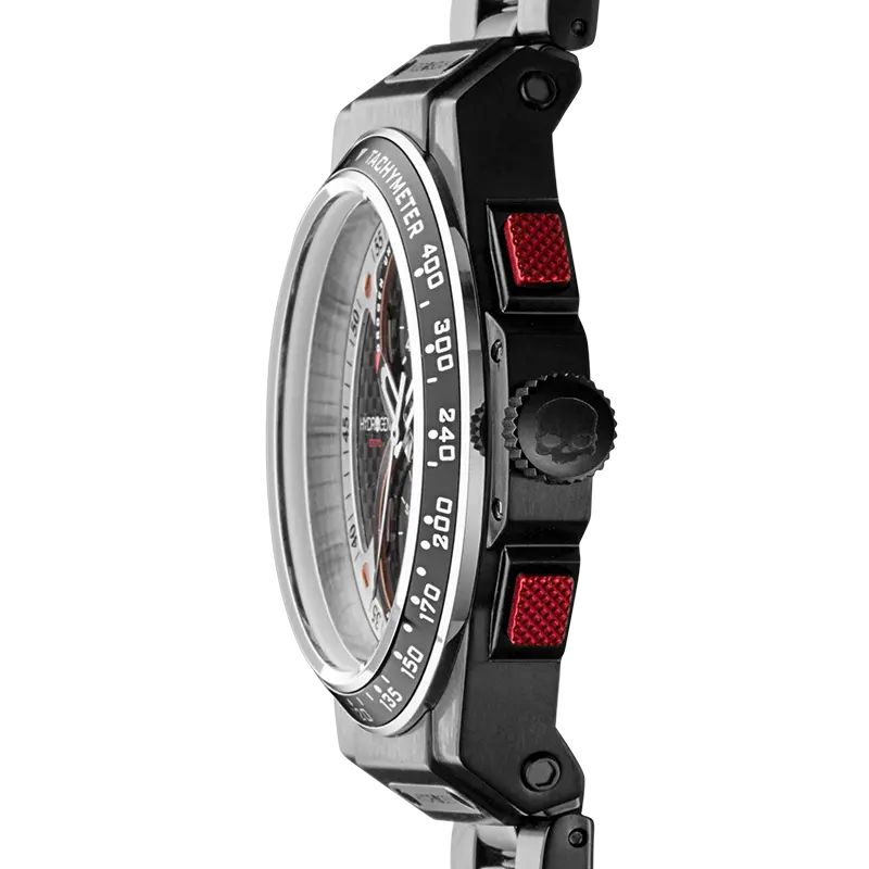 Otto Chrono All Black Bracelet - USM083 Ruby Alcestis