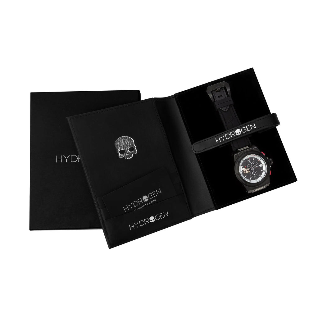 Otto Chrono Watch All Black -USMJ089 Ruby Alcestis