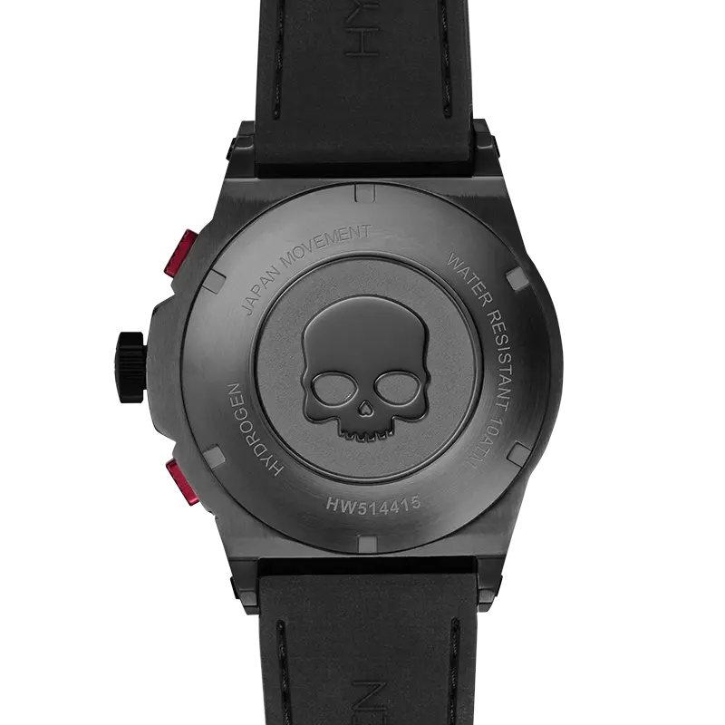 Otto Chrono Watch All Black -USMJ089 Ruby Alcestis