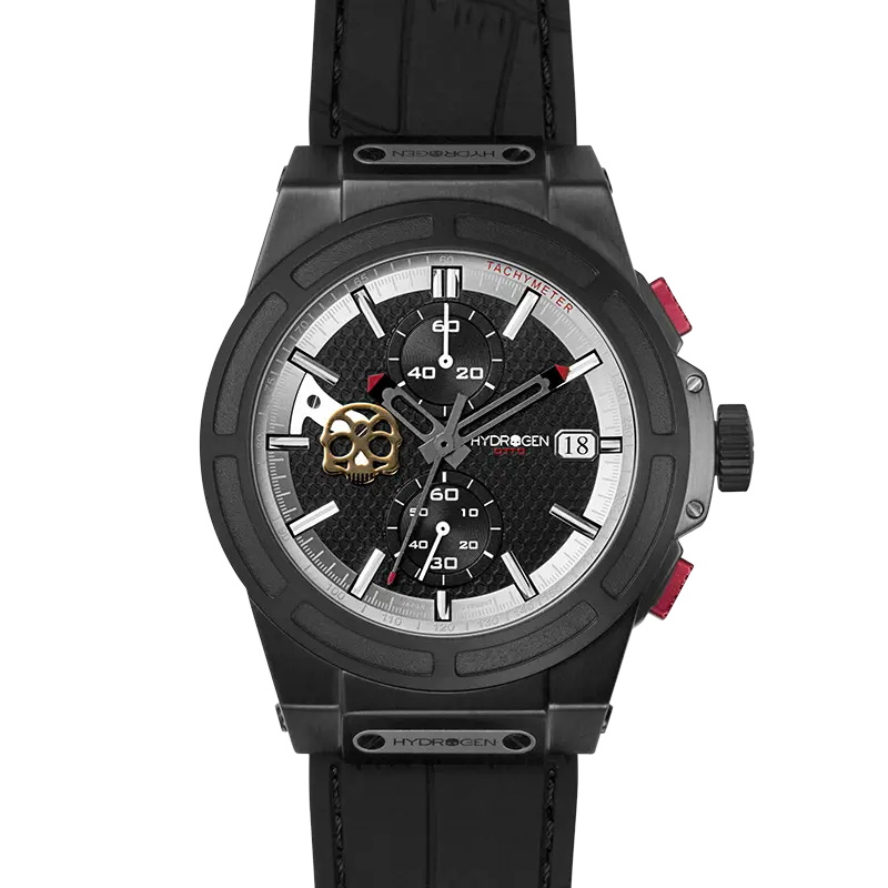 Otto Chrono Watch All Black -USMJ089 Ruby Alcestis
