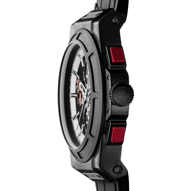 Otto Chrono Watch All Black -USMJ089 Ruby Alcestis