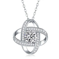 Four Leaf Clover Pendant Sterling Silver Necklace - USMJ0242 AliExpress-Dropship