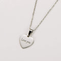 Heart Shaped Love You Necklace Anti Tarnish Fashion - USMJ0241 AliExpress-Dropship