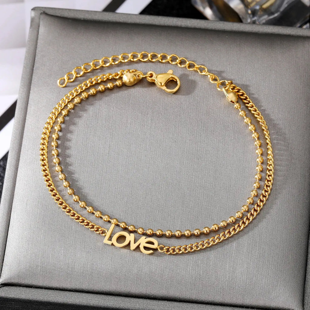 VKME Women Jewelry Love Letter Heart Bracelet - USMJ0235 AliExpress-Dropship