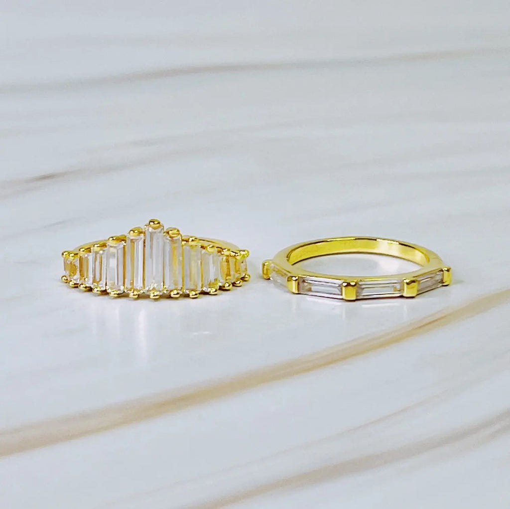 Crown Channel Ring Set Of 2 - USMJ0324 DC-Ellison+Young