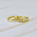 Trio Bezel Stone Ring Set Of 2 - USMJ0322 DC-Ellison+Young